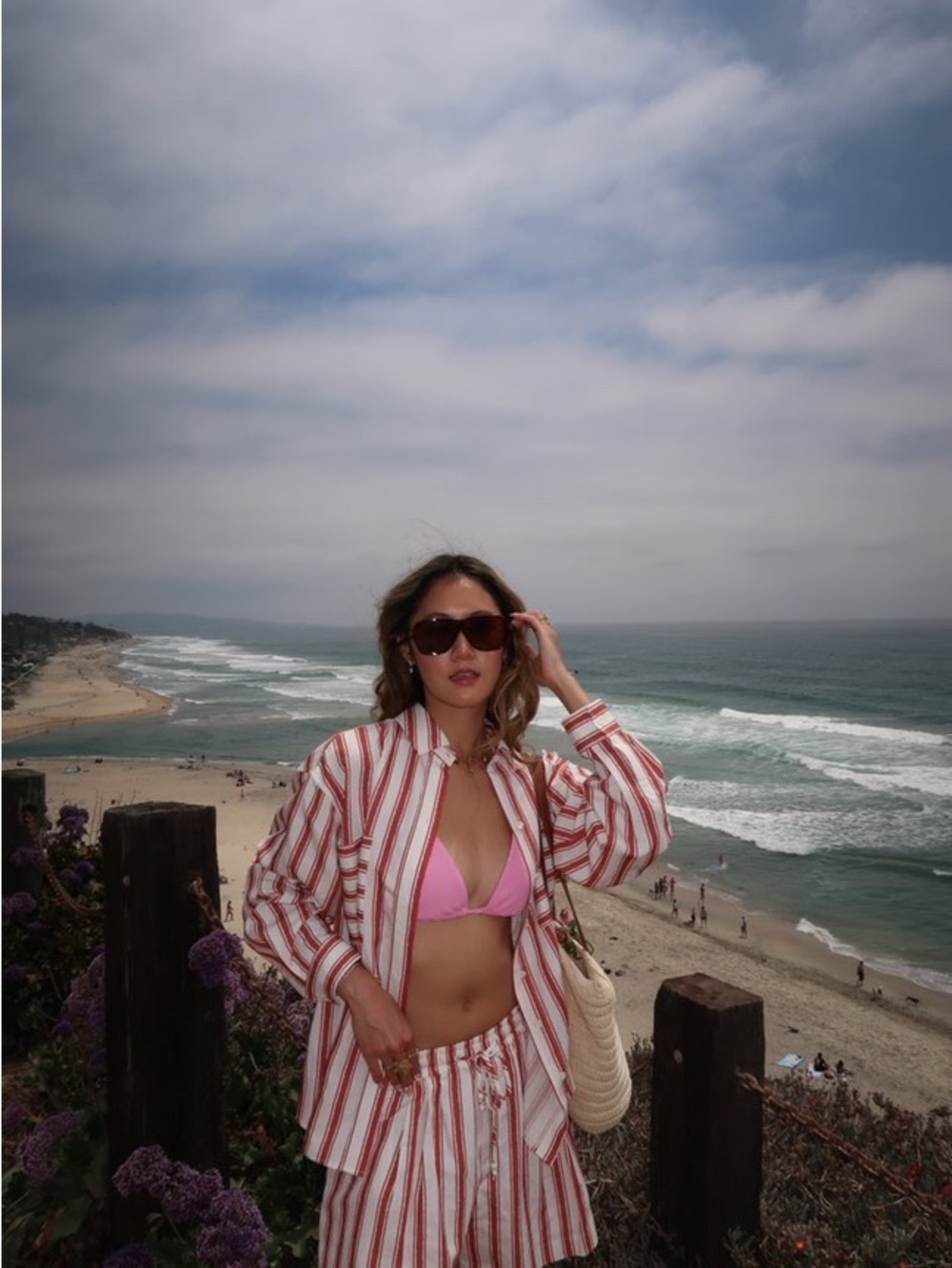 Dippin' Daisy's Pink Bikini Top and bottom